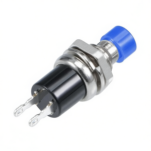Multicolor 7mm Wire Momentary <b>Push</b> <b>Button</b> <b>Switch</b> 10pcs Blue Design - Product Image 2