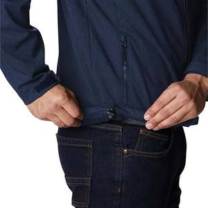 Veste Softshell Slim Fit avec poche zippée sur le devant, couleur marine - Product Image 6