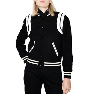 OEM Manufacturer Customized Long Sleeve Women Varsity <b>Jacket</b> Ladies Cropped <b>Baseball</b> Uniform Varsity <b>Jackets</b> <b>for</b> Winter 2026 - Product Image 1