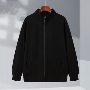 Custom Printed Logo Embroidery Waffle Collar <b>Cardigan</b> Sweatshirt Jacket New Winter Lined Design Zipper Hoodies Crocheted Terry - Product Image 3