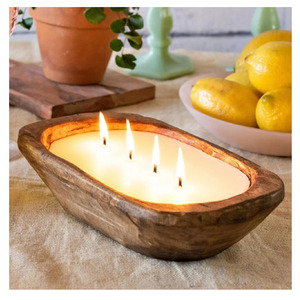Nouvel arrivage de bol à bougie en bois de mangue taille personnalisée qualité supérieure pour la décoration de table de mariage à la maison meilleure qualité 100 pièces - Product Image 5