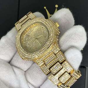 Fashion Diamond <b>Watch</b> <b>for</b> Women Bling Bling Full Diamond Dial Crystal Bezel <b>Bracelet</b> Strap Dressy Party Wear Luxury Female <b>Watch</b> - Product Image 5