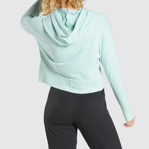 Haute qualité en gros surdimensionné femmes sweats à capuche goutte épaule 100% coton à manches longues impression personnalisée lettres sweats à capuche pour les femmes - Product Image 3