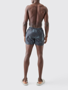 Shorts de Baño Personalizados OEM 2026 con Estampado de Diamantes en Toda la Superficie, Sublimados, 100% Poliéster, Casuales, Antiarrugas, de Secado Rápido - Product Image 5