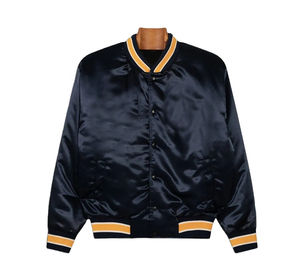 Chaquetas universitarias de satén informales para hombre, calidad duradera, logotipo frontal de secado rápido, opciones personalizables al por mayor - Product Image 5