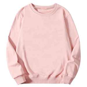 Sudadera con capucha y cuello redondo de manga larga con estampado de logotipo para mujer, sudadera rosa polvorienta con muchos colores - Product Image 1