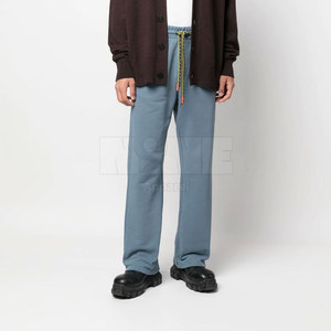 Best Selling Men's Flared <b>Trouser</b> Mid Waist Canvas Casual Straight Pattern Custom Logo Design High Quality OEM Service Available - Product Image 2