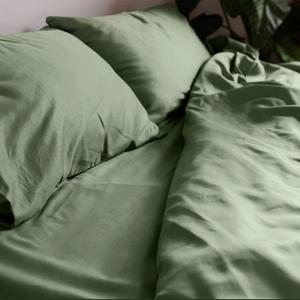 Juego de funda de edredón clásico de lino y algodón 100% personalizado en colores colección de ropa de cama de 3 piezas 200TC uso doméstico y hotelero para todas las estaciones - Product Image 6