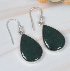 Bloodstone 925 Sterling Silver Gemstone 1 Paire Crochet Boucles D'oreilles Bijoux Faits À La Main Poire Forme Élégant Boucles D'oreilles Cadeau Pour Noël - Product Image 3