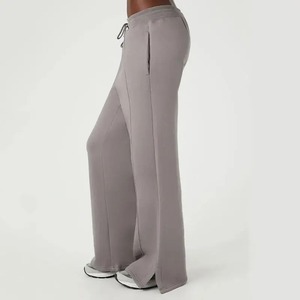 <b>Women</b> Stacked <b>Pants</b> <b>Womens</b> With Pockets Bootcut High Waist Flare <b>Pants</b> Sweat <b>Pants</b> Screen Print Wide Leg Drawstring Trousers - Product Image 4