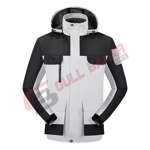 Chaqueta Cortavientos Unisex Ligera de Poliéster, Bordada, Estilo Urbano, Cuello Alto, Impermeable, Transpirable, Invierno, OEM - Product Image 5