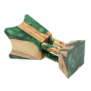 Quemador de Incienso de Madera de Acacia EPOXY, Bakhoor Ecológico, Regalo Religioso para Eid y Ramadán, Estilo Árabe - Product Image 2