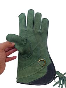 Guantes de Cetrería de Alta Calidad, Bajo Pedido Mínimo, Guantes Profesionales de Cuero Natural Duradero, Guantes de Cuero Vacuno para Cetrería - Product Image 3