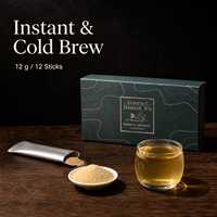 Sachets de thé instantané au jasmin lyophilisé, préparation pour infusion froide, lot de 12