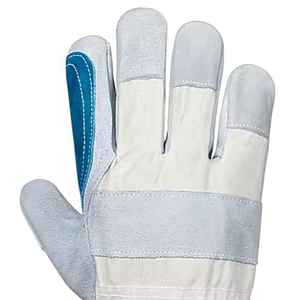 ถุงมือหนังวัวแบบแยกฝ่ามือเพื่อความปลอดภัยถุงมือทำงานโลโก้แบรนด์ใหม่ - Product Image 2