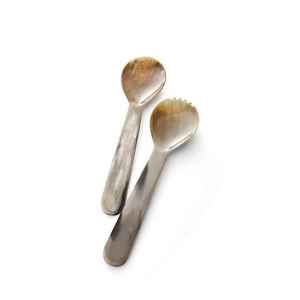 Meilleure qualité de cuillère en corne naturelle faite en corne par l'artisanat en croissant - Product Image 1