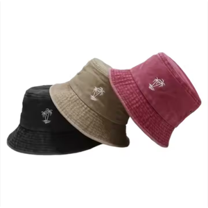 Logotipo personalizado bordado de alta calidad Casual verano al aire libre algodón pescador cubo sombreros y gorras fabricantes en Vietnam - Product Image 6