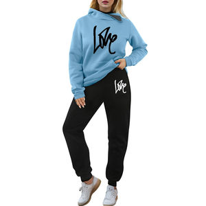 Ropa de invierno ligera unisex logotipo personalizado serigrafía transpirable patrón sólido chándales a bajo precio para hombres y mujeres - Product Image 1