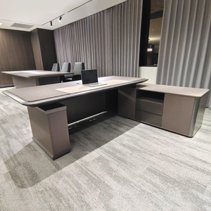 Escritorio Ejecutivo Moderno de Madera, Muebles de Oficina Ecológicos con Almacenamiento - Product Image 4