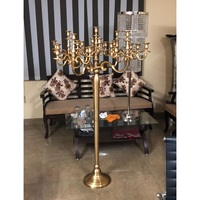 Grand porte-bougie en aluminium à 21 bras Nouveau design Candélabre extérieur pour mariage et décoration de Noël Logo personnalisable Offre Spéciale