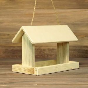 Casitas de pájaros de madera para exteriores hechas a mano con encantadores diseños rústicos para crear un hábitat natural para aves en su jardín - Product Image 1