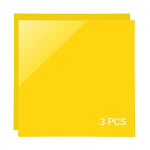 แผ่นอะคริลิคสีเหลืองหนา 3 มม. (3 ชิ้น) - Product Image 1