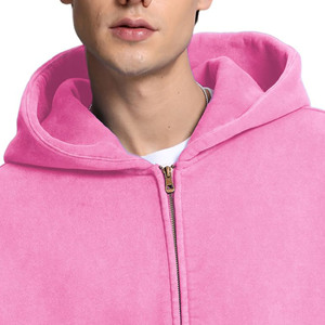 Veste zippée d'hiver décontractée pour hommes avec design personnalisé Pull imprimé à capuche Sweatshirts à capuche tricotés en polyester/coton - Product Image 3