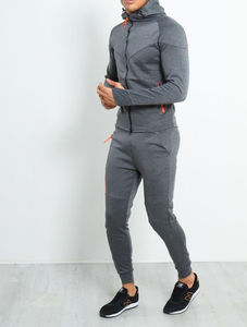 Nouveau ensemble de survêtements pour hommes avec logo personnalisé-Vêtements d'entraînement à rayures avec cardigan Vêtements de sport Sweat-shirt décontracté avec capuche - Product Image 2