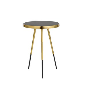 New Design Pilar Metal <b>Table</b> With Wood Top <b>Tables</b> Accent <b>Side</b> <b>Table</b> for Living Room and Home Furniture <b>High</b> Quality - Product Image 2