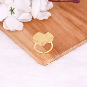 Laiton plaqué or jaune en gros Lot 25 paires réglable minimaliste à la main bague de créateur bague à la mode bijoux personnalisés - Product Image 4