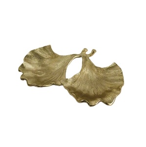 Top Vente Fantastique Design En Aluminium Or Couleur Feuille Bol De Service Plat pour Dîner Vaisselle Dessert Plat De Service Bol en Inde - Product Image 6