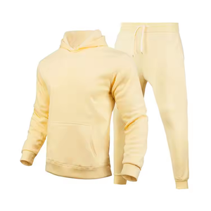 Custom Men's Jogger Sets Private Label Winter Wear Solid Pattern Breathable 100% Polyester Tracksuits Made in Pakistan - Product Image 5