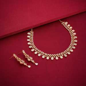 Zircon Necklace 188731 Elegant <b>Wedding</b> <b>Accessory</b> with Dazzling Zircon Stones - Product Image 2
