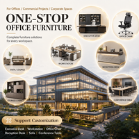 Solution complète de mobilier de bureau : Ensemble de mobilier de bureau personnalisé pour poste de travail, chaise et réception
