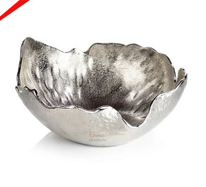 Tazón para servir chocolate y postre de aluminio con acabado dorado para restaurante y bar de hotel - Product Image 5