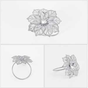 Anillos de Servilleta de Alambre con Diseño de Mariposa, Anillos de Servilleta Metálicos Dorados para Decoración de Mesa de Boda - Product Image 5