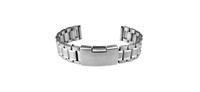 Correa de reloj inteligente profesional GD007 plateada unisex de lujo, clásica, suave, transpirable, ajustable, ligera y duradera, de acero inoxidable.
