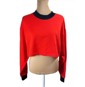 High Quality Winter Front Pullover Cotton Ladies Crop Top <b>Sweatshirt</b> Breathable Custom <b>Gym</b> Fitness Women Crewneck - Product Image 5