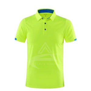 เสื้อโปโลผู้ชายแบบเท่ๆคุณภาพสูงผ้าถักลายสีล้วนสวมใส่สบาย - Product Image 5