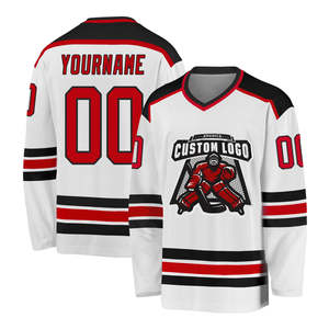 Nouveau design 2026 – Maillot de hockey sur glace multicolore pour homme, 100 % polyester, col montant, coupe oversize, ensemble uniforme d'équipe - Product Image 4