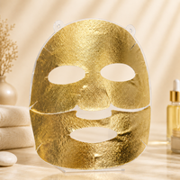 Masque facial peel-off liftant et raffermissant Y138 en feuille d'or 24K, séparé pour le haut/bas du visage et visage entier, 45g, en coton, pour soins de spa