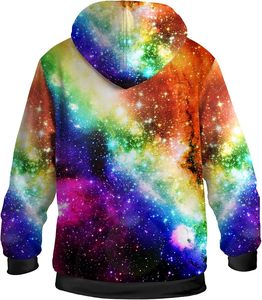 Người đàn ông của phụ nữ <span class=keywords><strong>Galaxy</strong></span> Hoodies lông cừu Zip trùm đầu không gian vũ trụ áo mùa đông Sherpa lót áo khoác ấm - Product Image 6