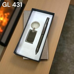 Juego de Regalo Empresarial de Lujo con Logotipo Personalizado, Combo 2 en 1, Bolígrafo de Cuero y Metal para Hombre, Llavero, para Navidad, Bodas, Fiestas, Cumpleaños - Product Image 5