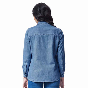 Gran oferta de alta calidad 2025, camisas vaqueras para mujer, nuevas camisas vaqueras Vintage, gran oferta, Camisa vaquera de moda para mujer - Product Image 2