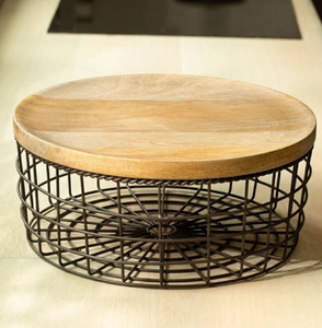 Wireframe Iron <b>Egg</b> Basket Lightweight Breathable <b>Eco</b>-Friendly Multifunction Storage Rustic Kitchen Design Available Wholesale - Product Image 1