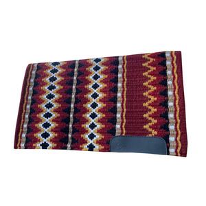Tapis de selle western multicolore à motif Navajo, tissé à la main en laine, contourné, confortable et durable, pour cheval - Product Image 1