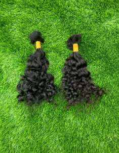 Cheveux vierges indiens Remy ondulés et lisses, qualité 100 grammes, non traités, double trame machine - Product Image 1