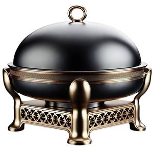 Plat à chafing en acier inoxydable de qualité supérieure, classique et durable, pour le service de buffet d'hôtel |   pour l'industrie de l'hôtellerie et de la restauration - Product Image 6