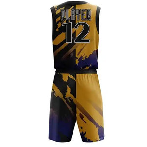Tout nouveau uniforme de basket-ball personnalisé le plus populaire pour les jeunes fabriqué au Pakistan uniforme de basket-ball pour hommes maillot de basket-ball - Product Image 3