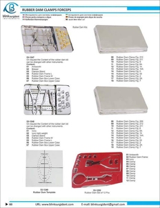 Acier inoxydable Haute Qualité Barrage En Caoutchouc Léger Ivoire Pince Pince 17cm Instrument Dentaire - Product Image 6